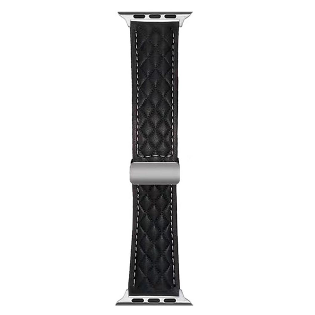 Watch Band For Apple Watch Series 10 Ultra 9 8 7 SE 6 5 4 3 2 1 46mm 49mm 45mm 44mm 42mm Magnetic Starlight Buckle Leather Strap