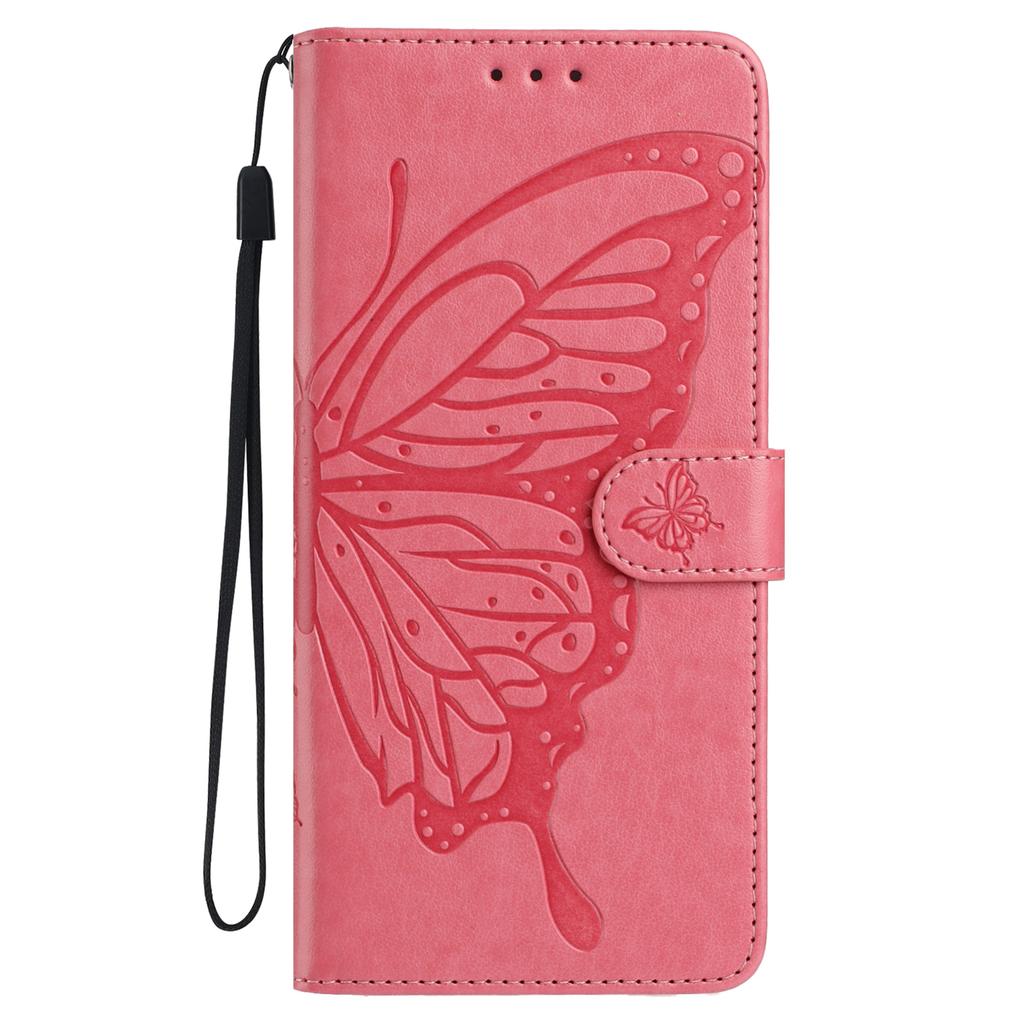 For Samsung Galaxy A36 5G Case Butterfly Imprinted Wallet Stand PU Leather Flip Phone Cover with Strap