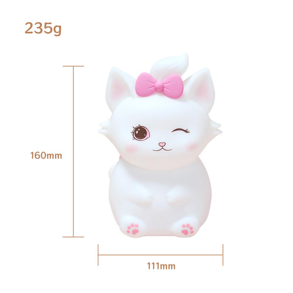 Multi-color USB Silicone Tap Light: Cartoon Kids' Night Light with Induction Sensor