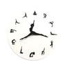 Creative Yoga Fashion Decorative Wall Clock for Living Room or Bedroom