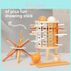Wooden Tower Puzzle Game For Kids With Dice And Party Play Set