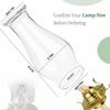 Oil Lamp Chimney,3inch Base Lamps Globe Replaces Clear Glass Shade for Porches Fireplace Bar