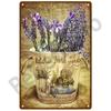 Lavender Metal Sign Plaque Vintage Flowers Tin Sign Wall Decoration For Room Art Garden Kitchen Home Living Room Iron Painting