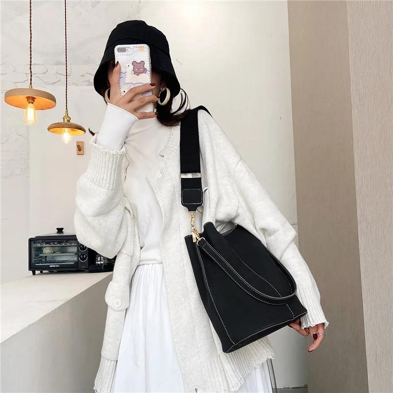 New Single Shoulder Bag Women's Bag Trendy and Versatile Simple and Fashionable Korean Edition Large Capacity Shoulder Handheld