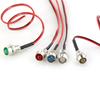 1PCS Prewired Lamp Bulb Set With Bezel HolderFor Motorbike Motorcycle 5mm 12V DC Ultra-Bright LED Indicator Light