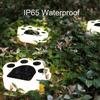 1-12PCS LED Solar Outdoor Light Waterproof Animal Paw Print Lamp for Garden Lawn Patio Summer Camping Home Decor