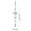 Snowflake Ornaments 2D Acrylic Snowflake Pendant Charm Christmas Ornaments For Winter Party Indoor Holiday Ceiling Office