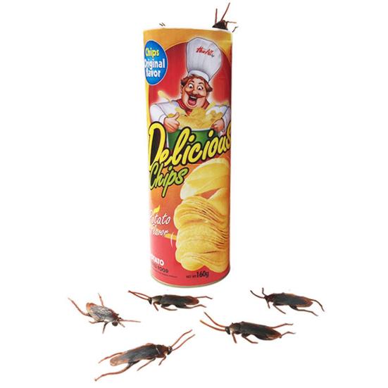 

Игрушка-розыгрыш в виде змеи из картофельных чипсов, реалистичное весеннее ведро, змея, тараканы, многоразовые игрушки-шутки с имитацией насекомых, забавные подарки для вечеринок 1 Set