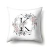 Polyester Pillowcase Simple and Fresh Xiaohua Home Furnishing 26 English Letter Printed Waist Cushion Pillowcase