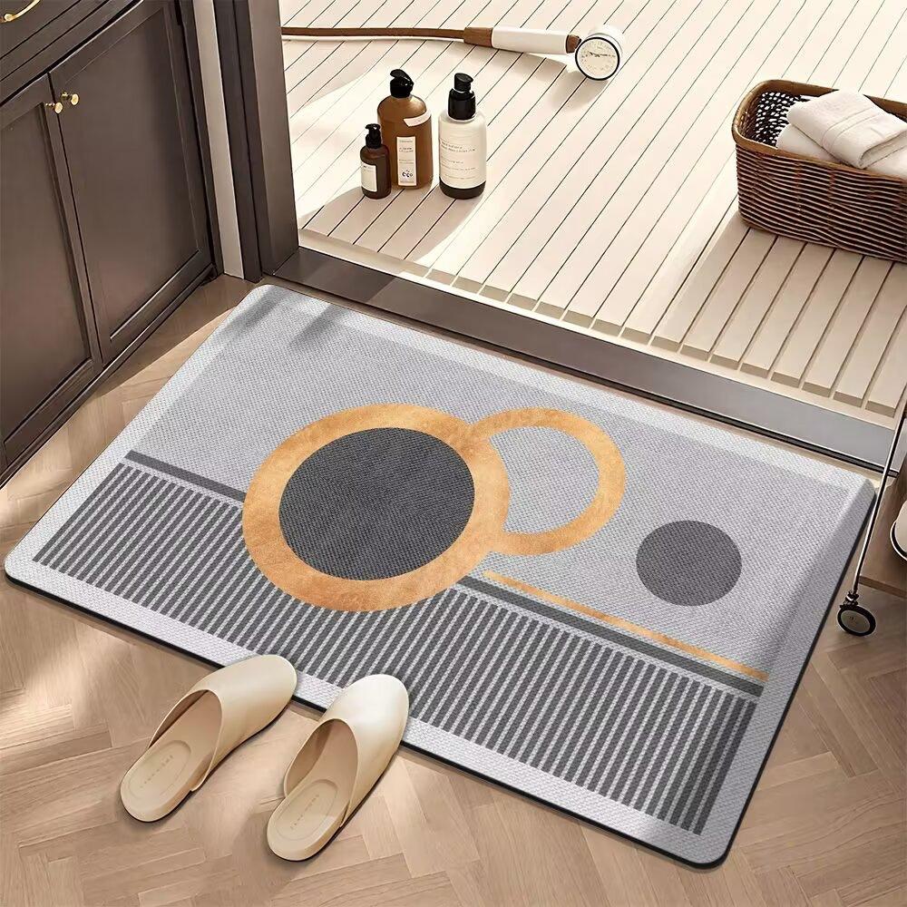 Bathroom Floor Mat Quick Drying Floor Mat Bathroom Carpet Dirt Resistant Wear-resistant Easy To Maintain Mat