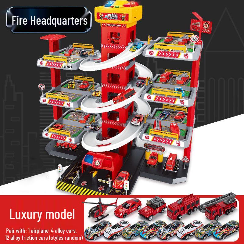 Huicheng Seven- or Nine-Layer Electric Race Track Parking Toy Set