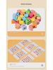 Children's Montessori Wooden Geometric Shape Set: Beaded Building Blocks for Shape Recognition and Early Education.