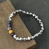 New Beaded Bracelet For Men Irregular Hematite Stone Chakra Braslet Homme Hand Leisure Pulseira Gemstone Stretch Braclet