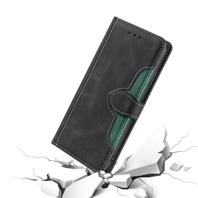 Telefondeksel til Samsung Galaxy S6 S7 Edge S8 S9 S10 S20 S21 Plus Ultra Fe Note 8 9 10 20 Lommebok Flip Lær Kortspor Bokdeksel