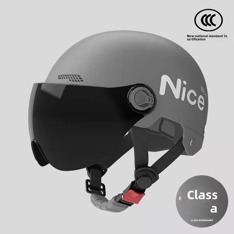 Electric Vehicle Helmet Men and Women Large Summer Breathable Four Seasons Universal Safety Helmet Half Helmet