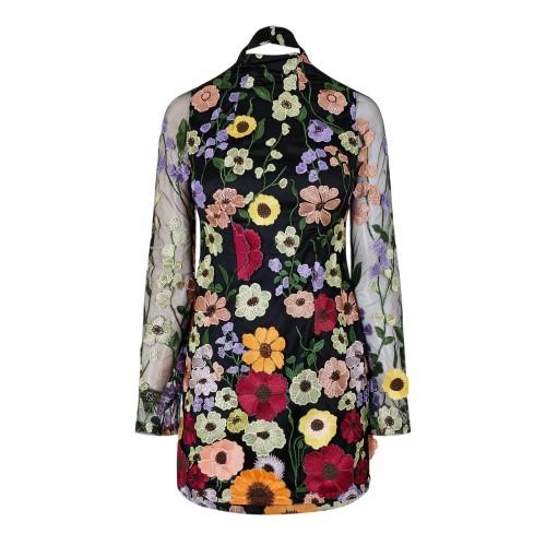 AmyLynn Womens/Ladies Floral High-Neck Mini Dress