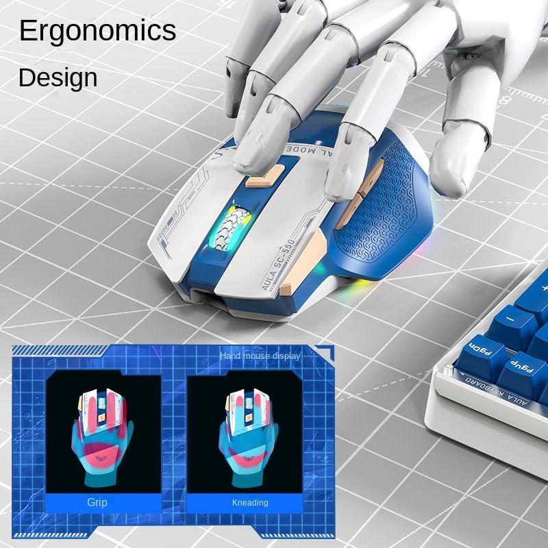 Tarantula Mouse Wireless Dual-mode Macro Programming Esports Game Special High-value Computer Mechanical Mouse Rechargeable.