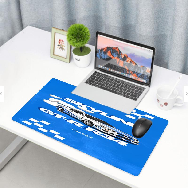 Podložka pod myš s potiskem Skyline GT, Protiskluzová podložka na plochu pro klávesnici, pro PC Laptop Hraní Práci Denní Použití, Skvělý Festivalový Překvapivý Dárek