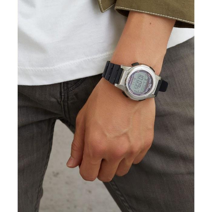 [Citizen Q&Q] Digital Watch, Radio Solar, Waterproof, Date, Urethane Band, MHS5-300, Men's, Silver/Silver