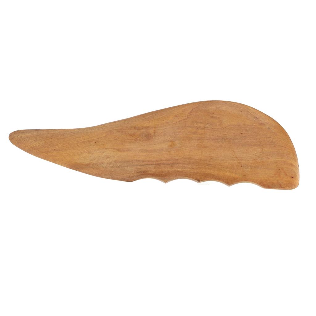 Wooden Gua Sha Board Sickle Shape Face Whole Body Point Massage Scraping Board Fat Loss Shaping Gua