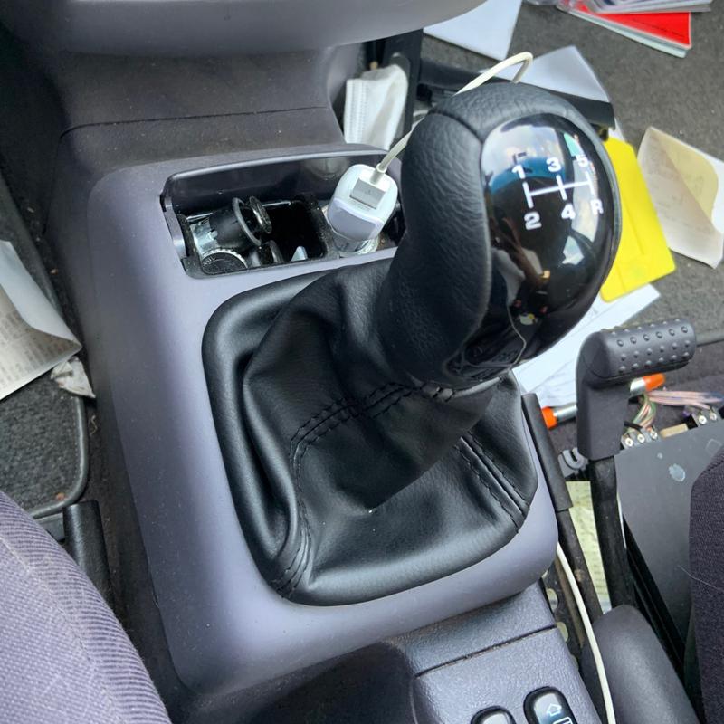 5-Gang Auto Schalthebelknauf Schalthebelmanschette für Mercedes für Benz W168 A-Klasse 1997-2004