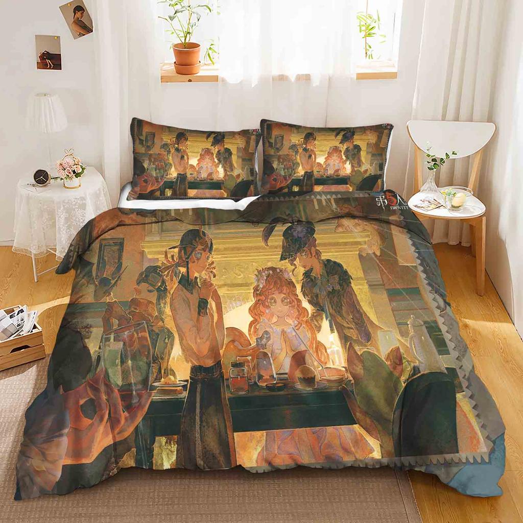Game: Identity V Polyester Duvet Cover Set Bedding Queen Size Sets Cotton Cute Printed Cartoon Quilt Cover Suitable For Children