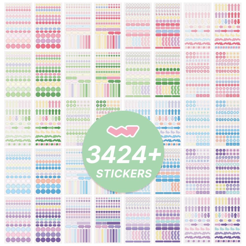 

40 sheets Color Mood PET Sticker Book