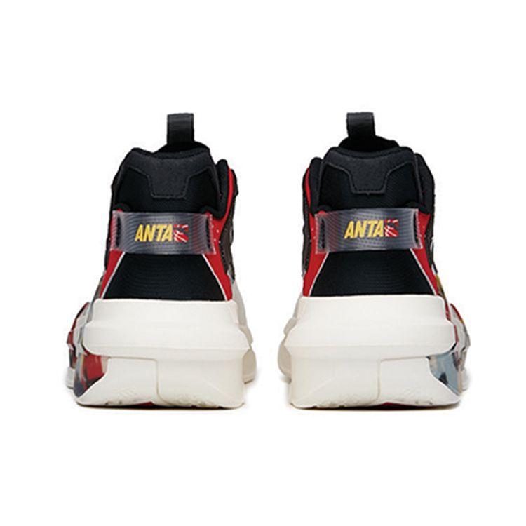 Anta Dominance Low-Top Sneakers With Grip And Warmth Women Sneakers White Black Red 122138081S-3