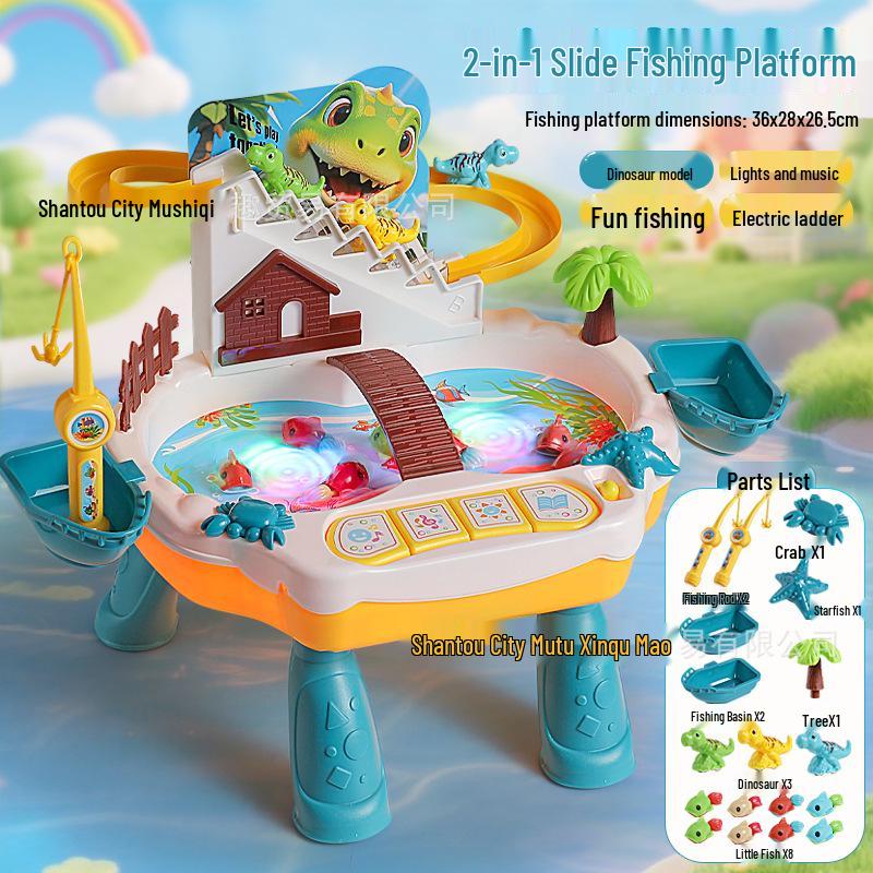 Children s Interactive Magnetic Fishing Game with Sound and Light Effects for Early Learning