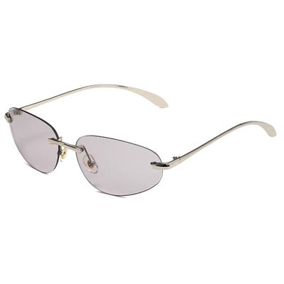 New Y2K Vintage Rivet Metal Rimless Sunglasses UV400 Punk Luxury Brand Designer Unisex Eyewear