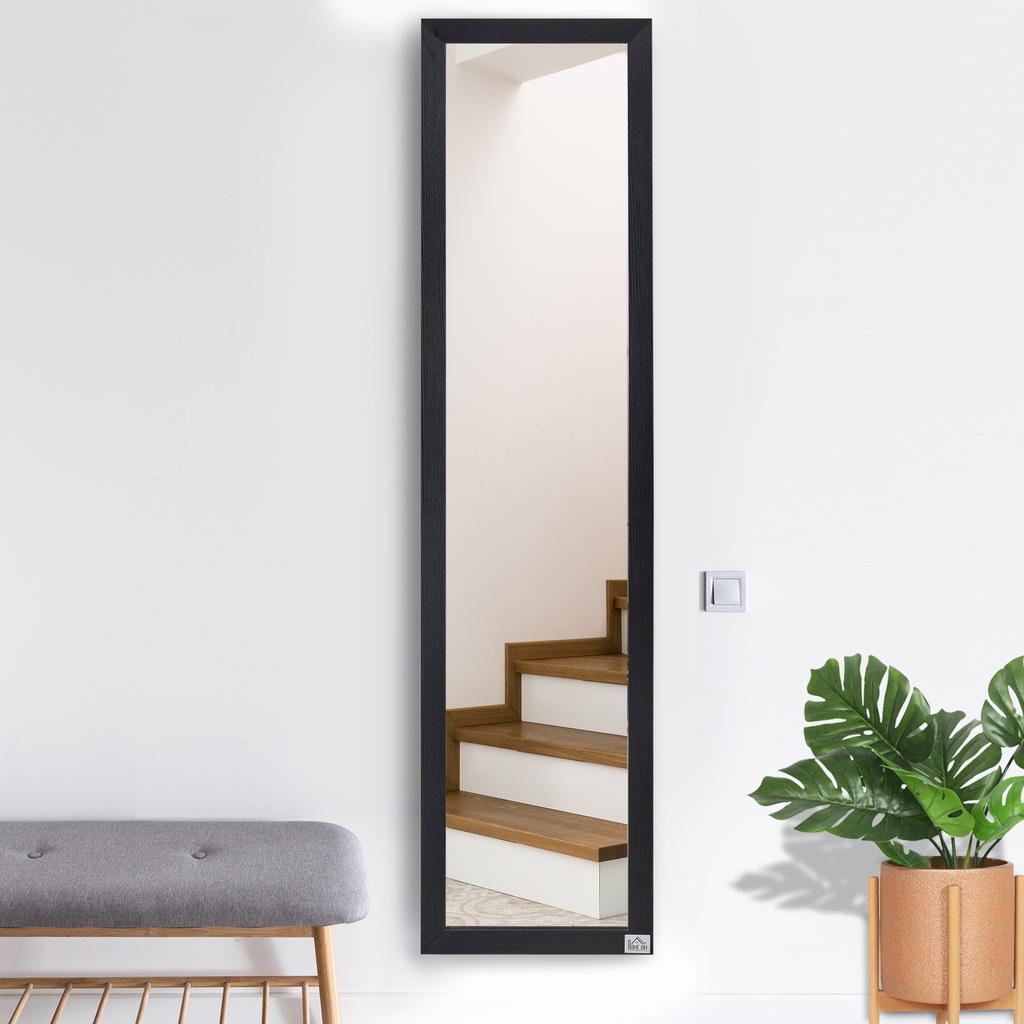 Full Length Mirror for Bedroom, Free Standing Dressing Mirror, Wall Mirror for Living Room, 37 X 154 Cm, Black