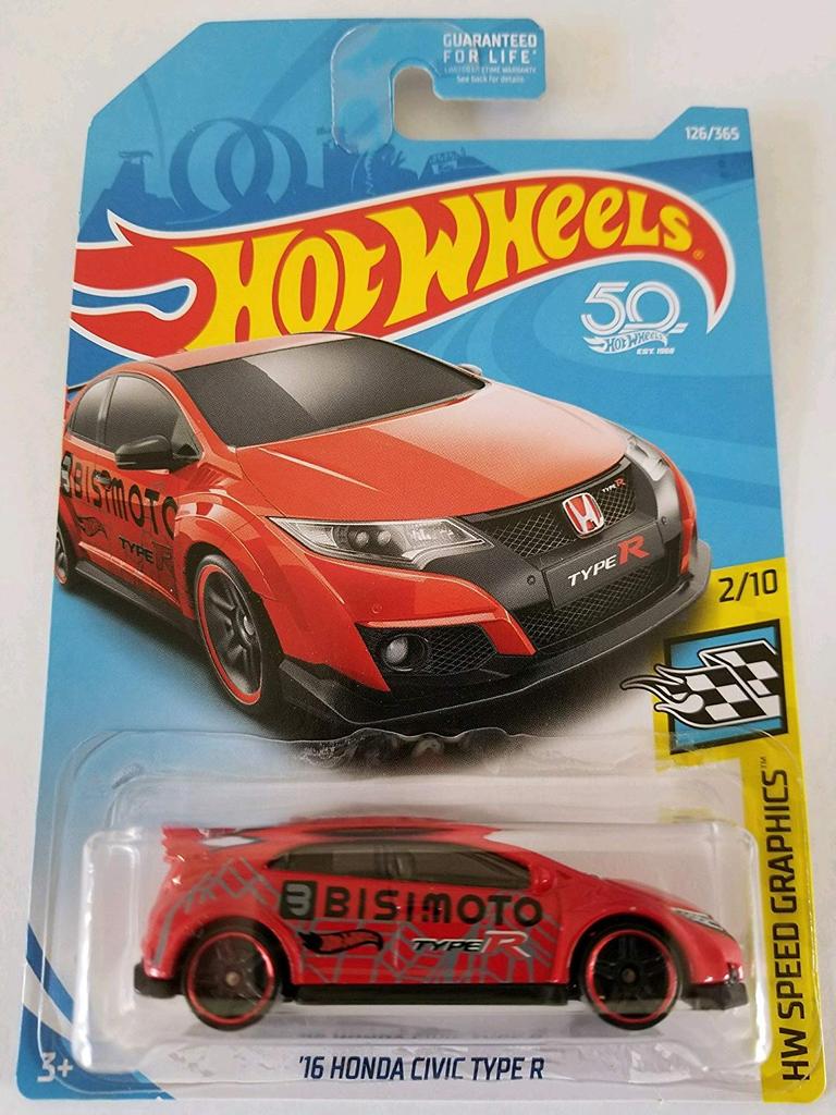 Hot Wheels 2018 HW Speed Graphics Honda Civic Type R Red '16 126/365