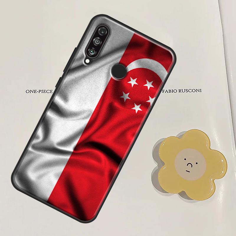 

Singapore Flag For Huawei Nova Y60 Y70 Y90 Y61 Y91 3i 7i 8i 11i Nova 11 9 10 SE P20 P40 Lite P30 Pro Case Huawei Nova 9