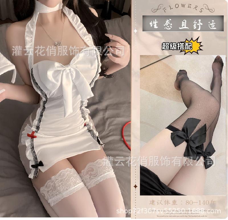 Sexy lingerie suspender lace perspective nurse hot passion bed uniforms sexy suit underwear