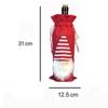 2Pcs Santa Christmas Faceless Doll Wine Cap Mini Cartoon Christmas Wine Bottle Bag Kawaii Reusable Christmas Wine Bottle Cover