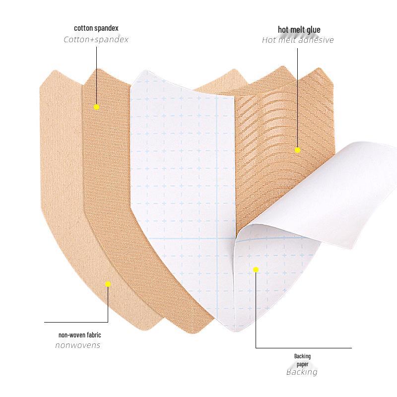 Elastic V-Shaped Invisible Thigh Protector: Anti-Friction, Sweat-Proof, Pressure Relief Fabric Patch