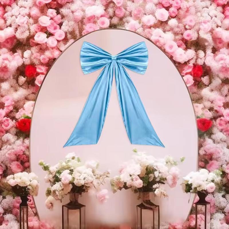 Striking Atmosphere Decoration Satin Bow Decorations For Birthday Baby Shower Wedding Parties Elegant Room Backdrop For Girls