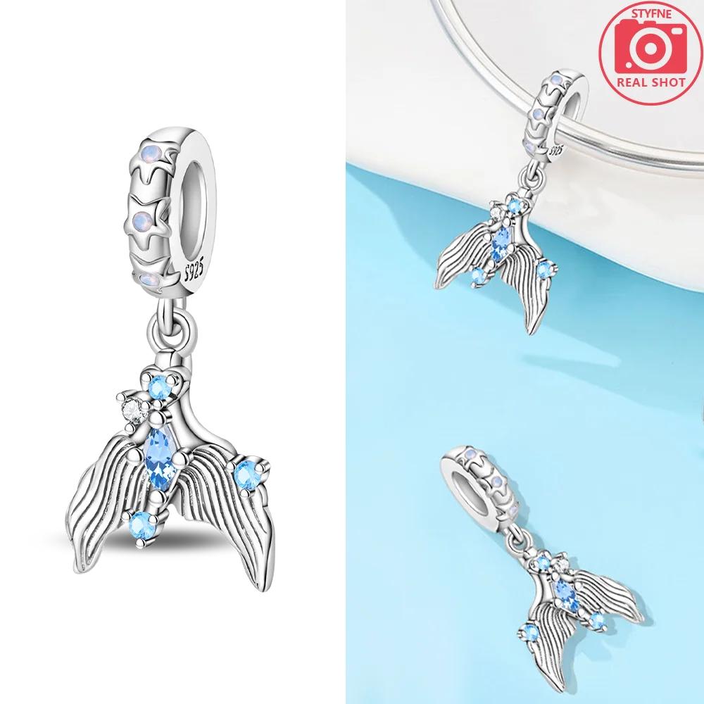 Blue Hermit Crab Butterfly Star Moon Pendant Floral Perfume Bottle Originalcopper Bead Fit Bracelet Women Jewelry Gift Set