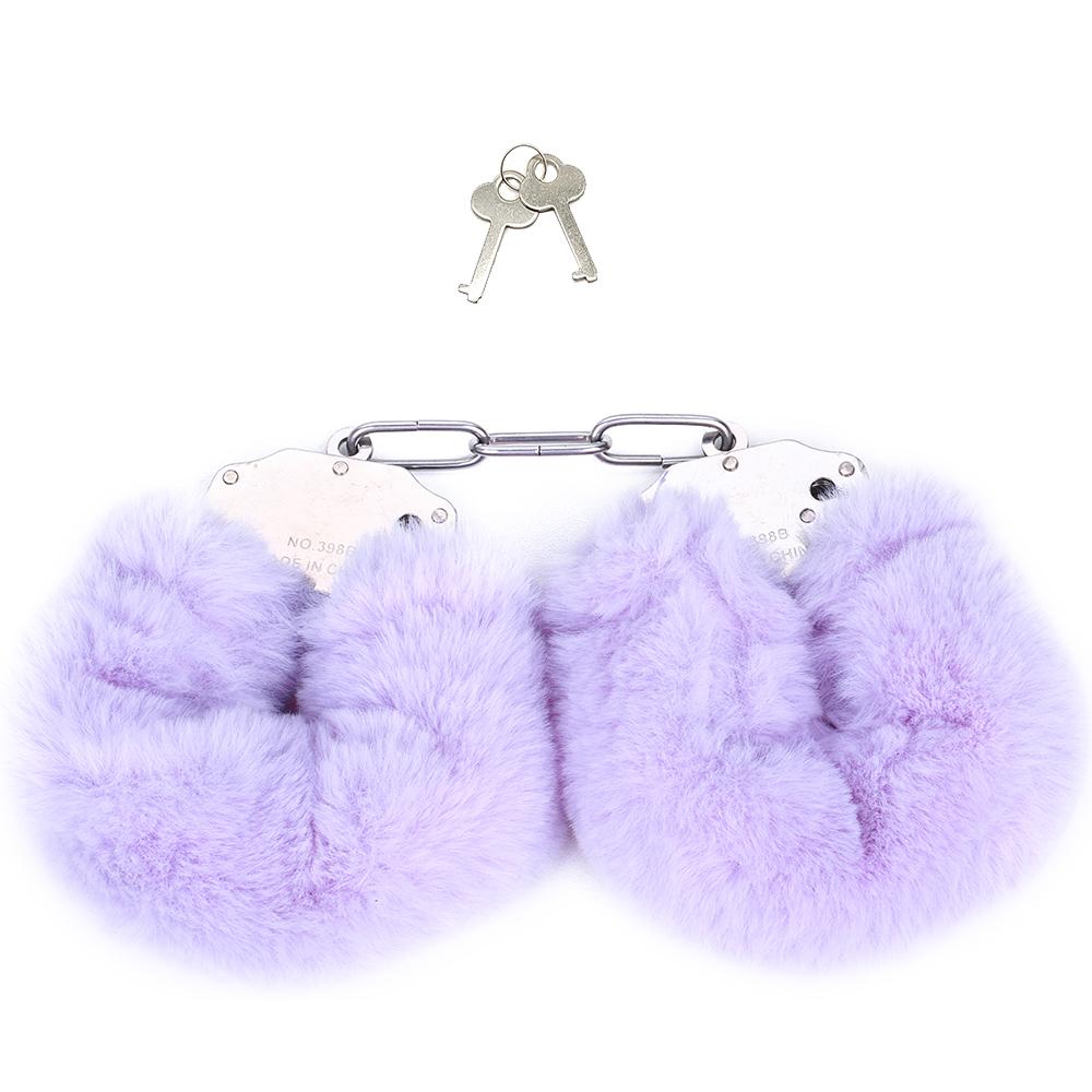 Plush Handcuffs Metal Alternative Tools Shackle Handcuffs SM Training Equipment Binding Adult Sex Toys for Women and Couples