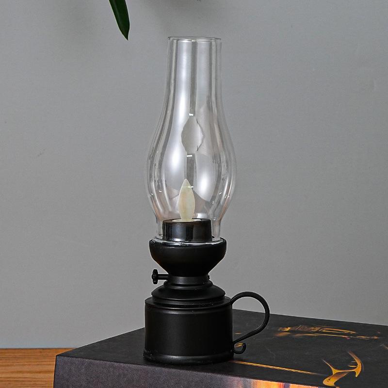 Retro LED Luminous Kerosene Lamp - Pony Lamp, Electronic Candle Light, Creative Decor & Gift Hurricane Light.