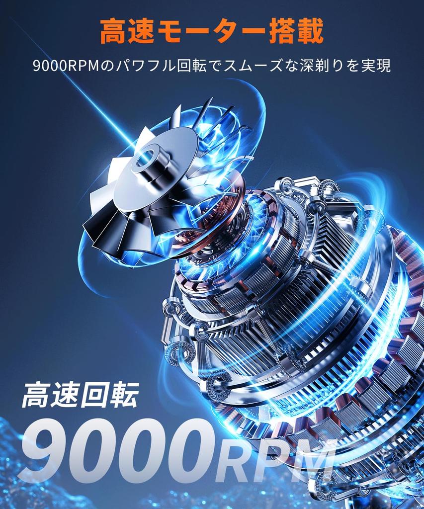 AQielev Electric Shaver for Men Close Electric Shaver for Rotating Rotating Flex 3 Cutting 54 International LED Battery Level Car Lightweight and