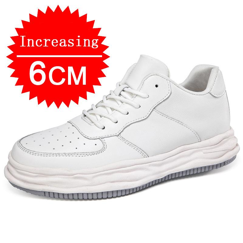 Pánské boty s výtahem 4/6/8/10CM Neviditelné zvyšující výšku Neformální boty s tlustou podrážkou Zvětšující výšku Pánské nízké tenisky