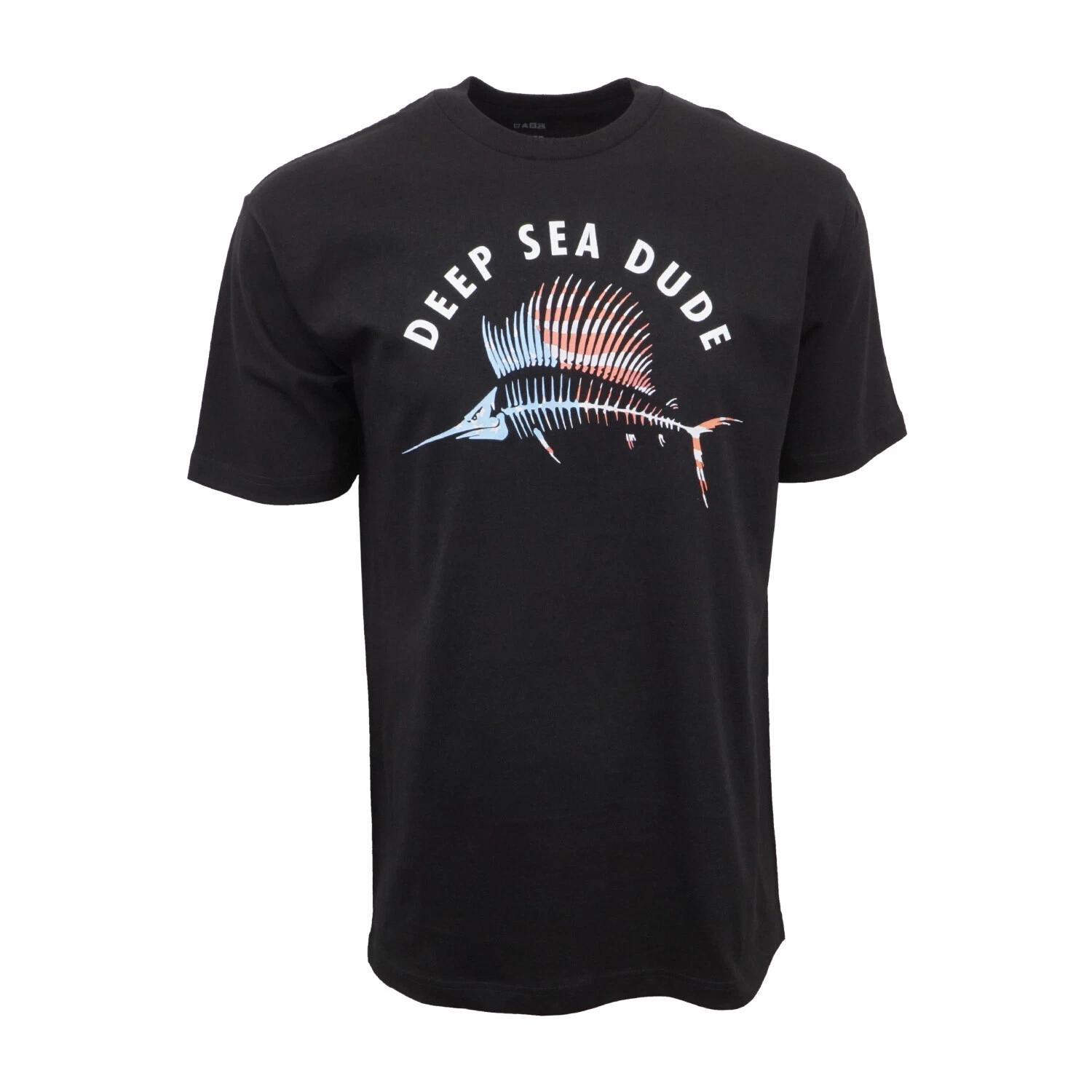 Unisex Adult Casual Graphic DEEP SEA DUDE FISHING T SHIRT T-Shirt XXXXL