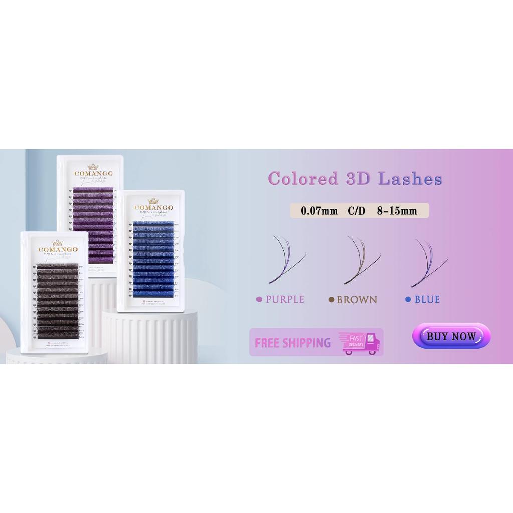CoMango Fox 5D Shaped Eyelashes Mix8-13 Technological Fibers False Eyelashes Extension Promade Volume Fans Lash Cosmetics