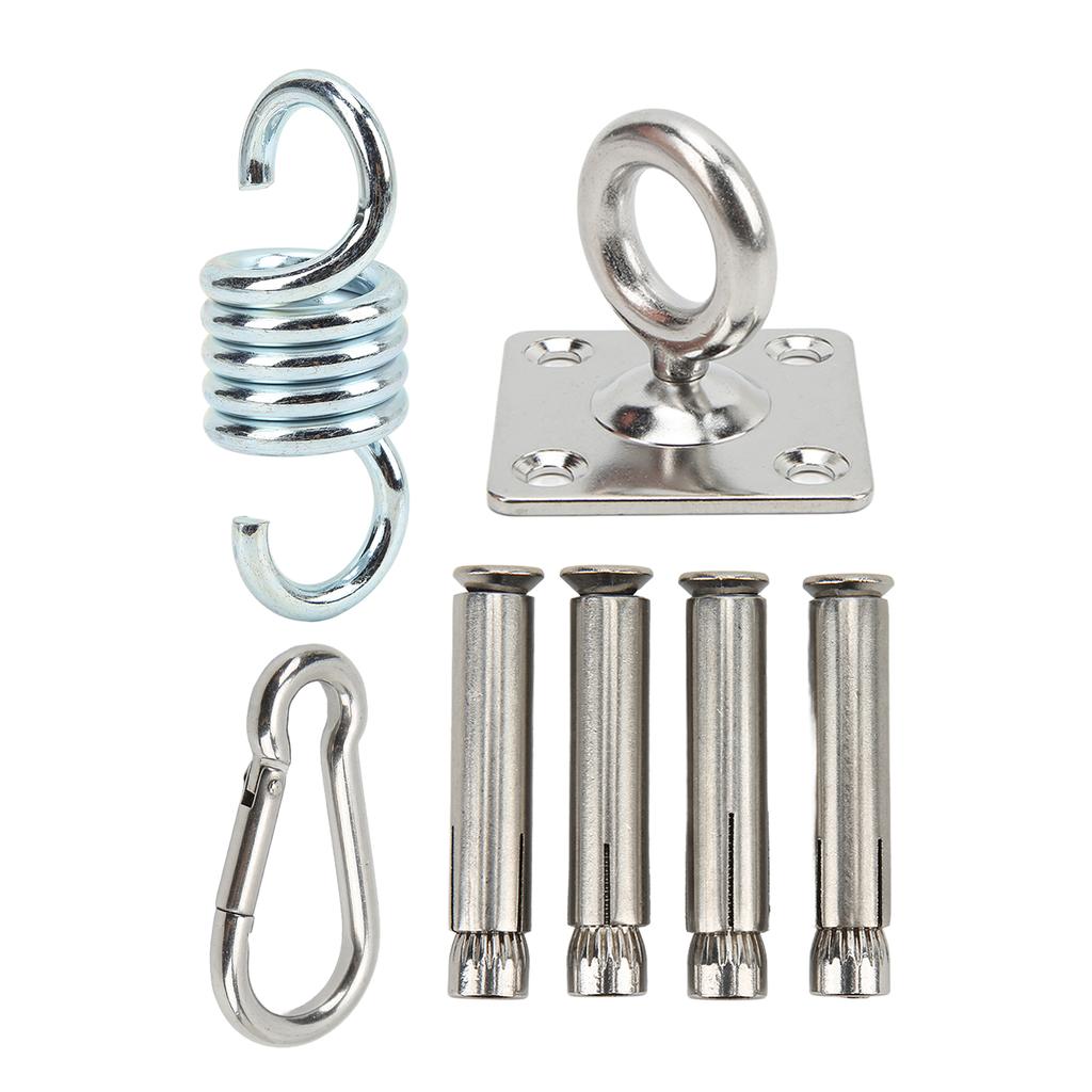 Hammock Hanging Kit Durable Wearable Stainless Steel Firm Connection Convenient Practical Hardware for Home