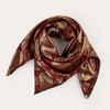 Women's Ethnic Style Silk Jacquard Square Headscarf and Shawl