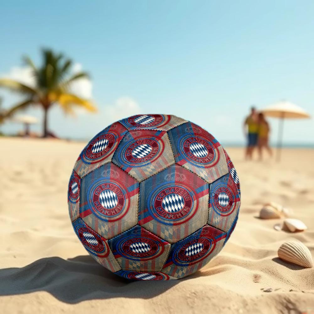 Bayern Monaco Pallone da Calcio Taglia 5 Alta Elasticità Pallone da Calcio Per Competizione All'aperto Allenamento Quotidiano Gioco