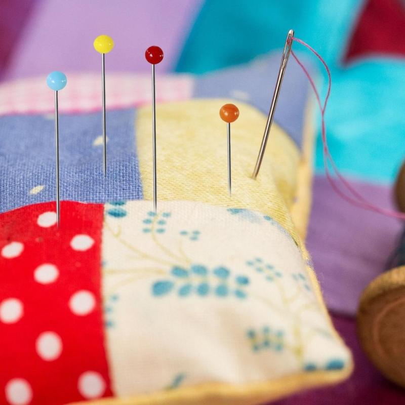 50 Pcs Craft Positioning Pins Straight Pins Sewing Pins Quilting Pins Colourful Fabric Pins for Craft Sewing Decorating