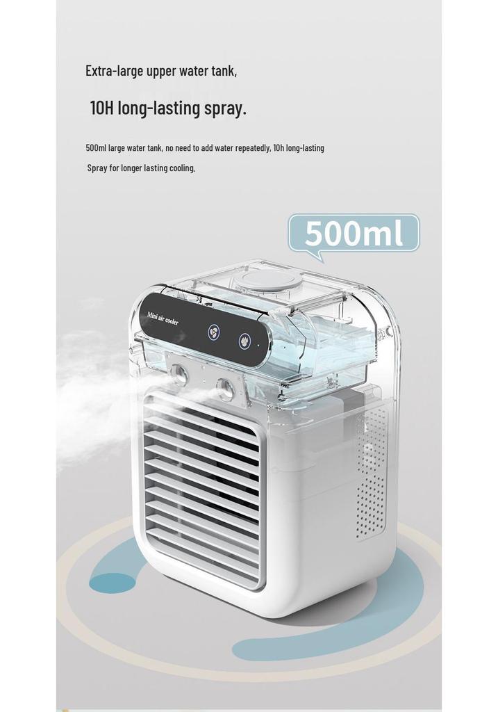 Portable Mini Desktop Air Conditioner Fan - Compact Summer Cooling Solution