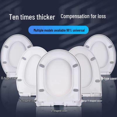 Universeller verdickter UV-Slow-Close-Toilettensitzbezug mit Schnellverschluss für den Heimgebrauch